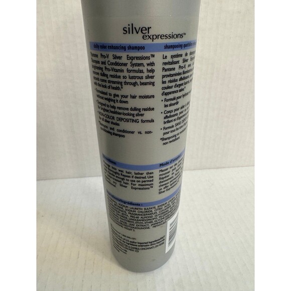 Pantene Pro-V Silver Expressions Hair Daily Color Enhancing Shampoo 13oz - Picture 3 of 4